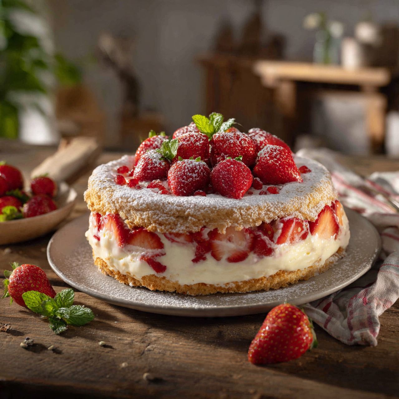 Charlotte aux fraises