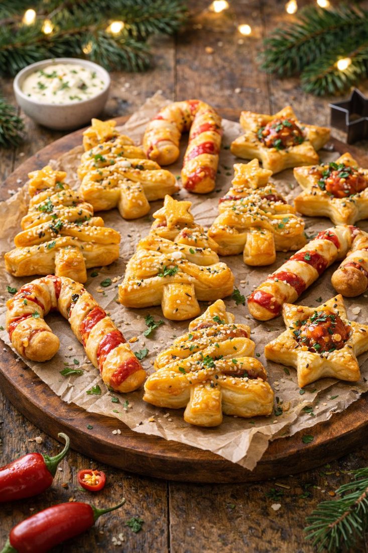 Feuilletés apéro de Noël