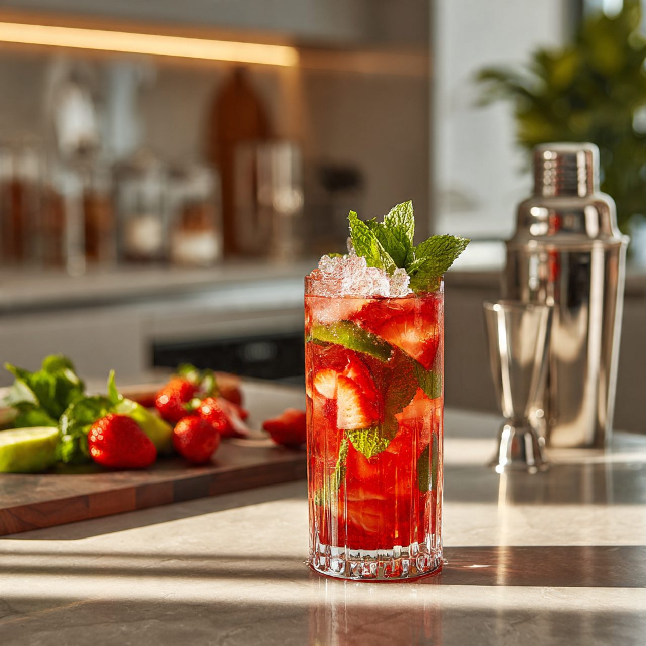 Mojito à la fraise