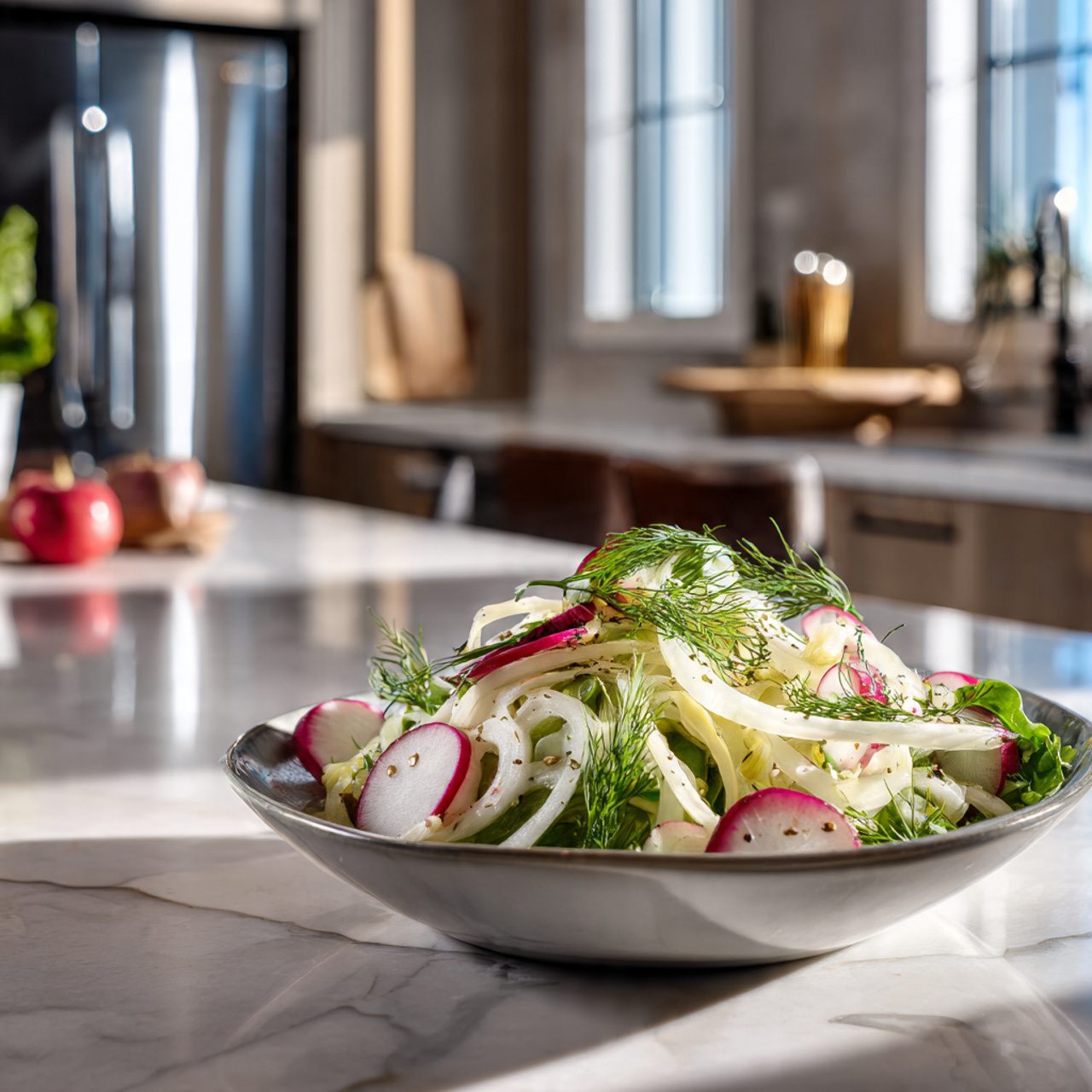 Salade de fenouil croquante