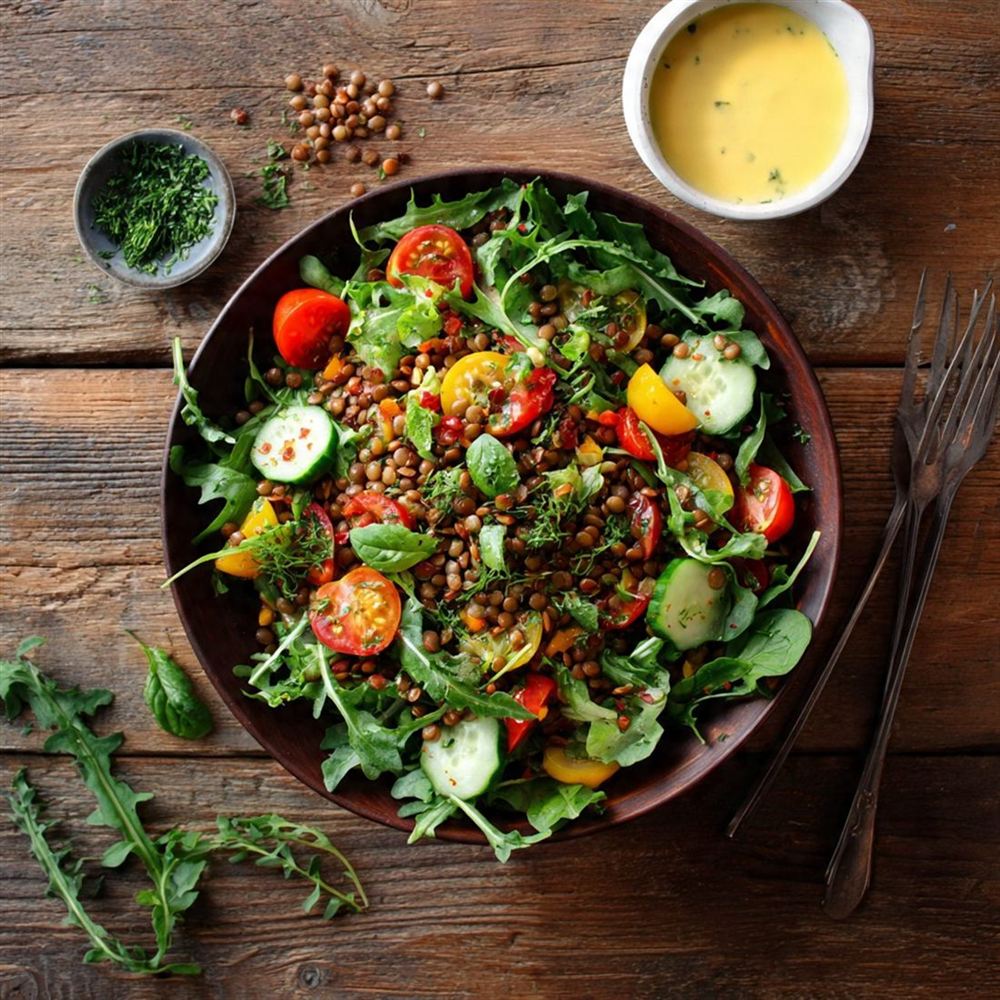 Salade de lentilles