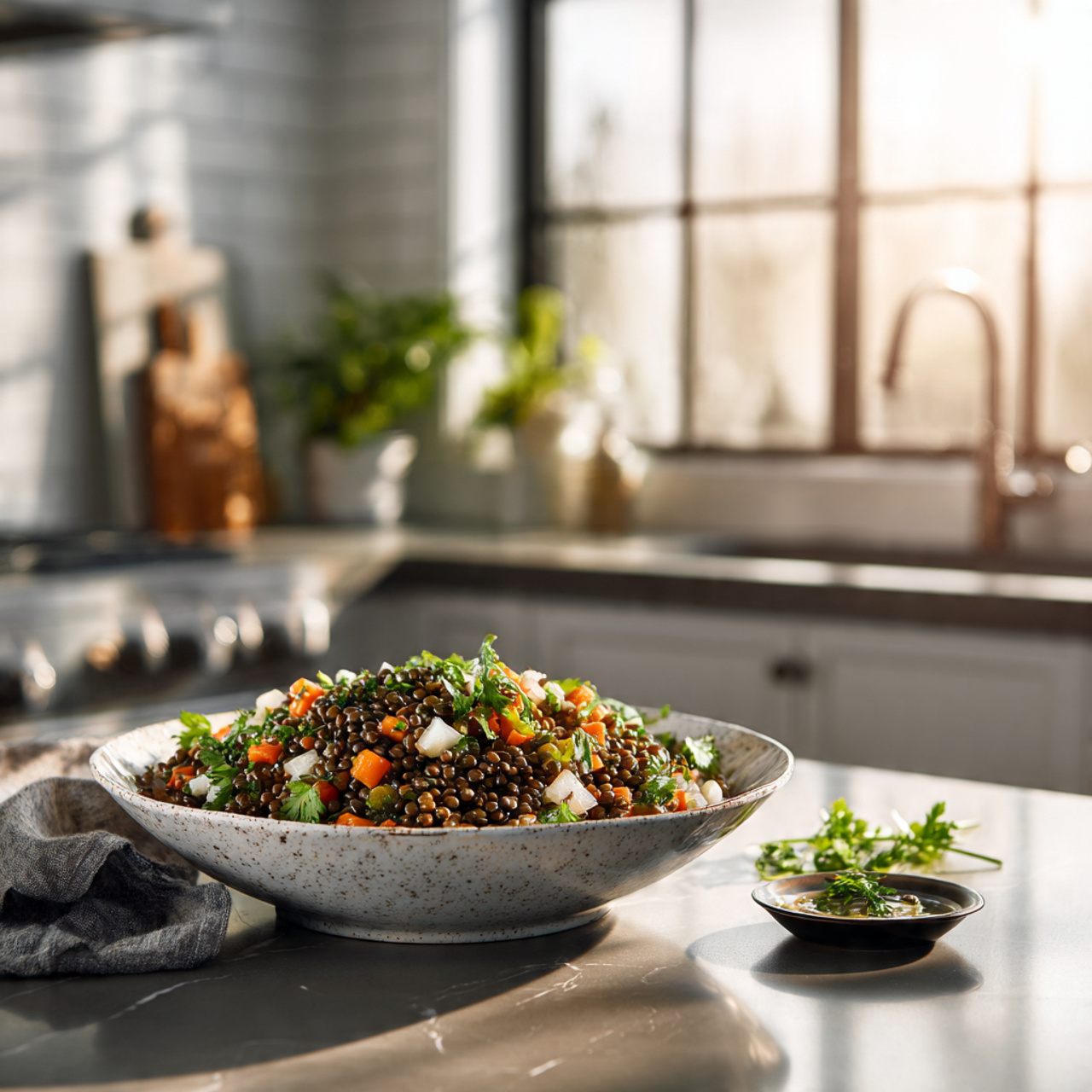 Salade de lentilles classique