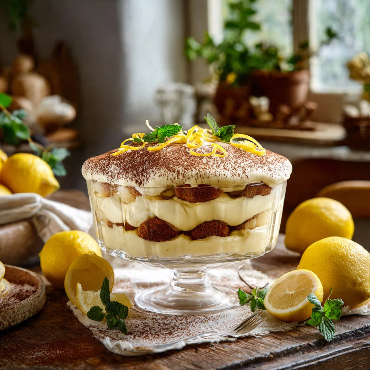 Tiramisu au citron léger
